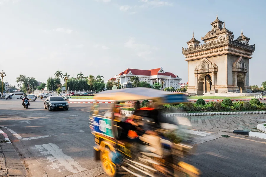 Patuxai monument in Vientiane